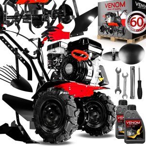 POTĘŻNA GLEBOGRYZARKA SPALINOWA SILNIK LONCIN 196cc DZIK WIELKIE KOŁA PŁUG